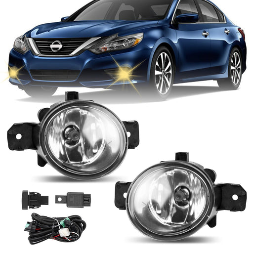 DURAFORCE Led Bumper Fog Light Driving Lamp For Nissan Altima Versa Sentra 2004 2019 Pair