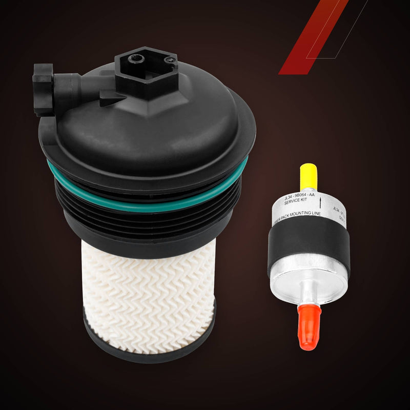 FD4627 Inline Diesel Fuel Filter Kit for Ford F 150 2018 2020 3.0L Engines