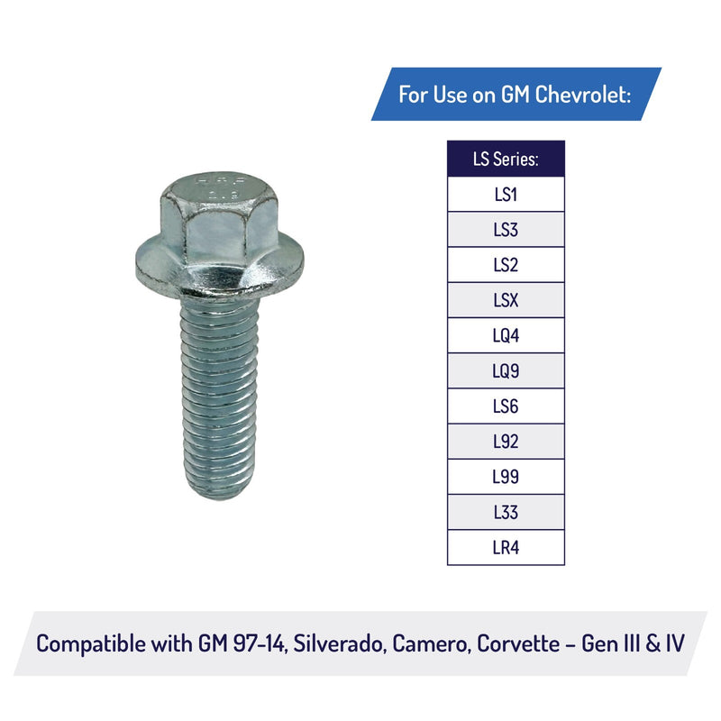 Valley Pan Cover Flange Bolts for LS Engines 99 14 Gen III IV LS1 LSX LQ4