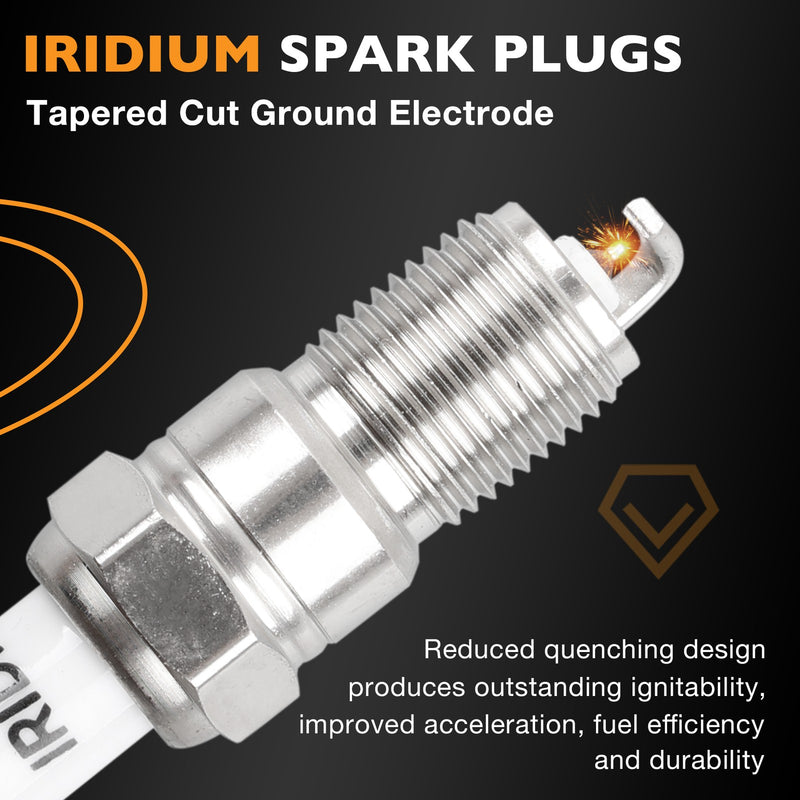 Ignition Coils & Iridium Spark Plugs Wire for Ford F150 Lincoln Mercury 91 01