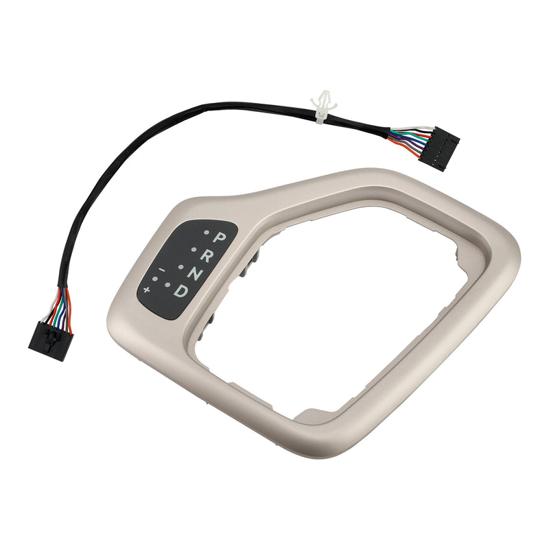 Gold Gear Shifter Bezel with Harness for Jeep Cherokee KL 2014 to 2018