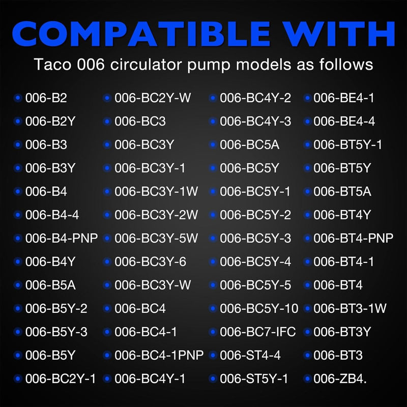 005-020RP Circulator Pump Cartridge Assembly Replacement For Taco 005 006 Series
