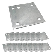 DURAFORCE Stationary Floating Dock Backer Plates 5x5 Heavy Duty Galvanized Steel 16 Pack