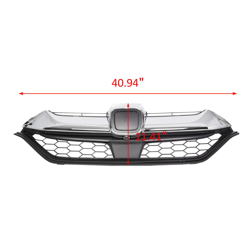 Fit 2017 2018 2019 Honda CRV CR-V Front Bumper Upper Grille Chrome HO1210147C