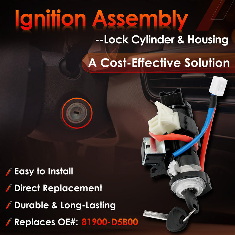 8199135240 Ignition Lock Cylinder Switch & Cylinder Housing for Kia Optima 16 20