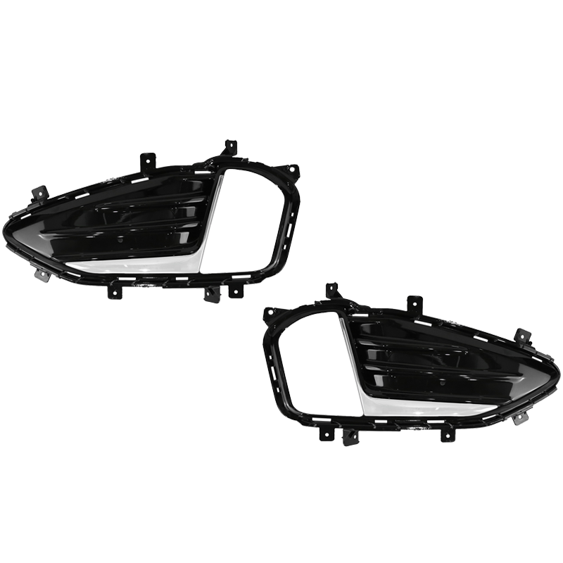 DURAFORCE 2Pcs Fog Light Cover For 2019-2024 Ford Edge Front Bumper Chrome Trim w/Bezel