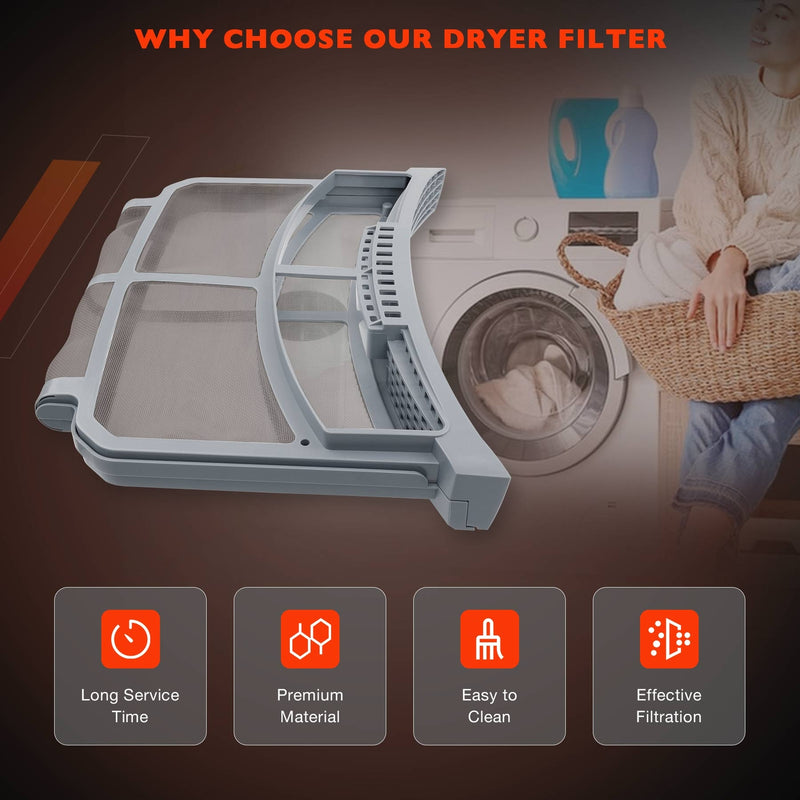 WE16X32537 Lint Filter Trap Screen Strainer For GE Clothes Dryer