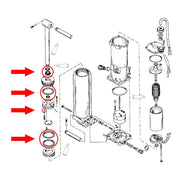 DURAFORCE 813432A3 Cylinder Rebuild Seal Kit For Mercury Mariner Force Trim Tilt 1988 2006