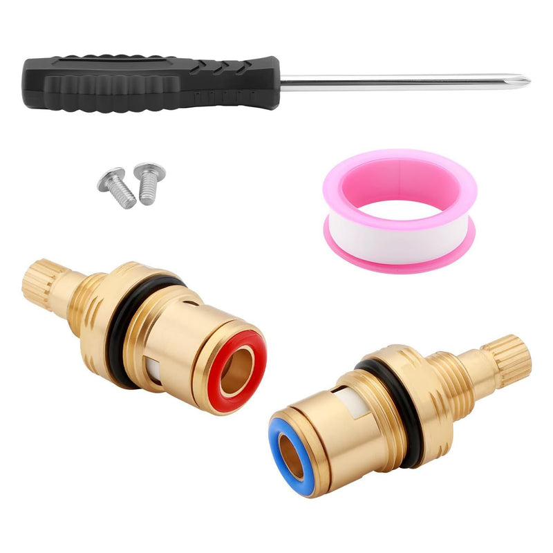 Brass Ceramic Valve Cartridge Set for CC Basin Faucet Cold Hot