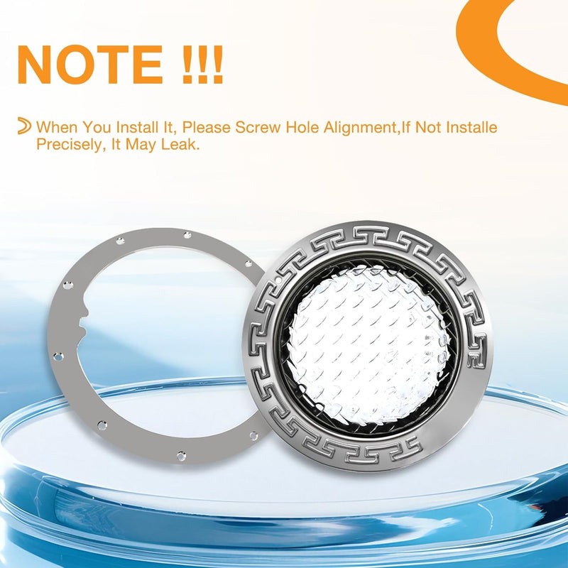 10 Hole Standard Liner Sealing Ring Stainless Steel For Pentair 10 In Niches