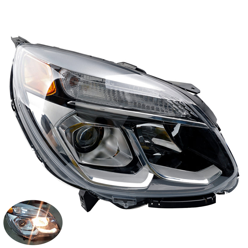 Halogen Chrome Headlight Assy Front Right Passenger Side for Chevy Equinox 16 17