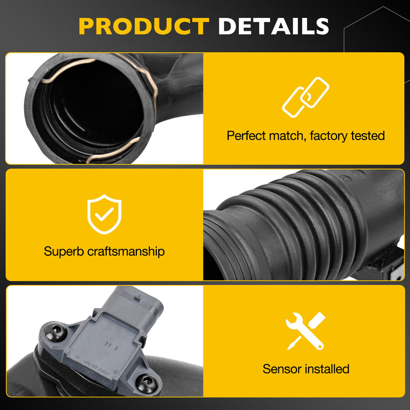 13717609811 Air Turbocharger Pipe Hose Rear Duct for BMW 535i 640i 740i X5 X6