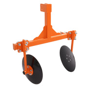 DURAFORCE Fits Cat 1 Tractors, Steel 3 Point 48" Adjustable Disc Bedder Disc Harrow