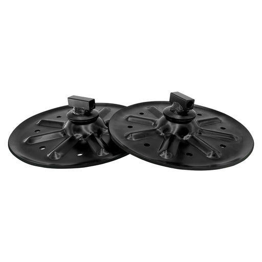 DURAFORCE 9 Inch Round Trailer Jack Landing Foot Plate for A Frame Boat RV Camper 2 Pcs