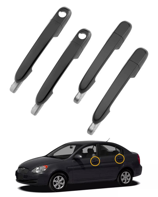 DURAFORCE Exterior Door Handle Left Right For Hyundai Accent Dodge Attitude 2006 To 2011