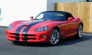 DURAFORCE 10 Inch Vinyl Rally Stripes Racing Stripe Bonus Kit SRT 10 GTS for Dodge Viper