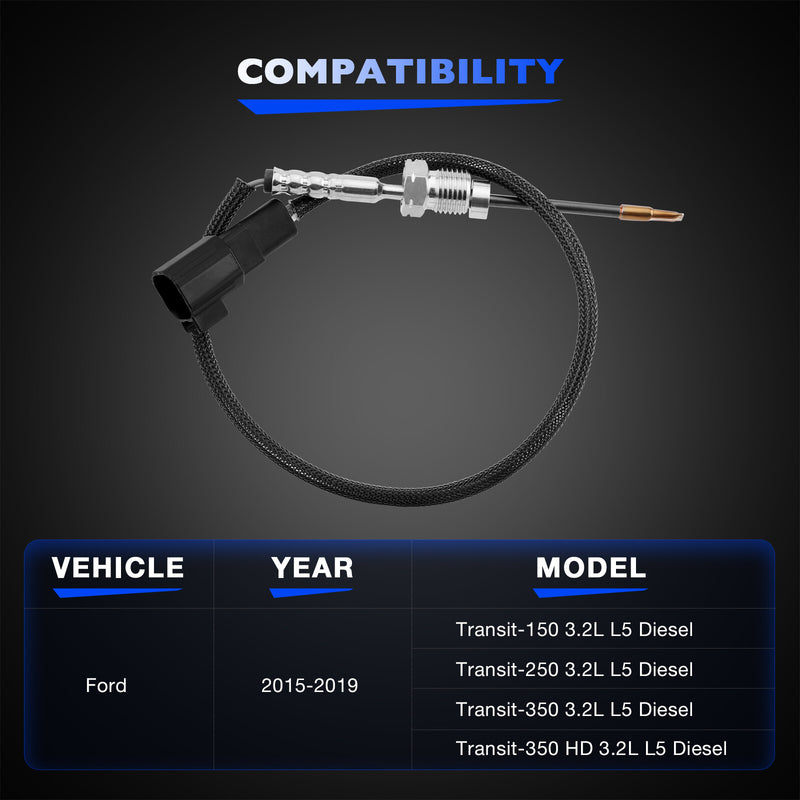 Exhaust Gas Temperature EGT Sensor for Ford F250 F350 F450 F550 Transit 250 350