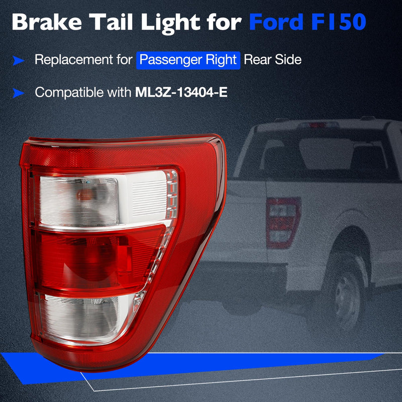 ML3Z13404E Rear Right Side Halogen Tail Light For 2021 2023 Ford F150 XL