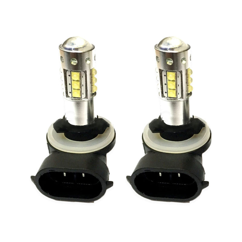 80W LED Xenon White Spotlight Fog Bulbs for Harley Davidson 2 Pack