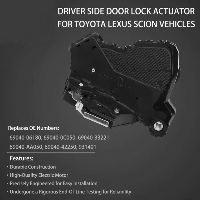 Door Lock Actuator Front Left for Toyota Corolla Camry Lexus GX460 2007 2019