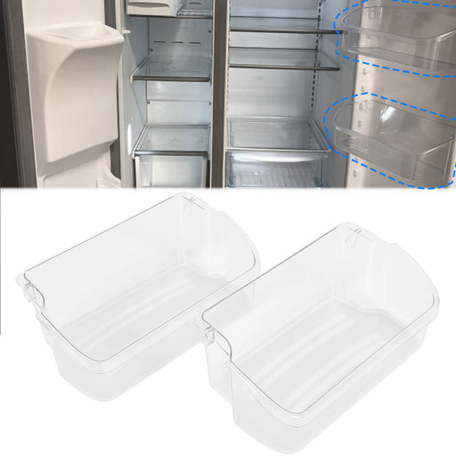 DURAFORCE Refrigerator Door Bin Shelf for 240324502 Frigidaire Kenmore 2PC