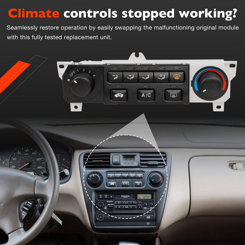 Heater A C Climate Control Module Panel Switch for Honda Accord Odyssey 1998-04