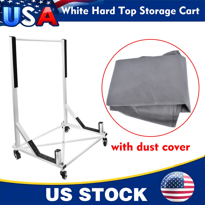 DURAFORCE White HARDTOP STORAGE CART with COVER Hard Top for Chevrolet Corvette Mercedes