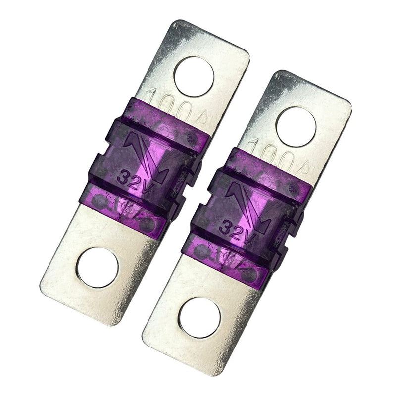 MIDI AMI 100 Amp 32V Fuse for Auto Marine Stereo Audio Video Bolt On 2 Pack