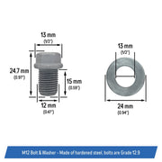 DURAFORCE 250000615 250000359 Drive Shaft Retaining Bolt Set with Washers for Can-Am ATV