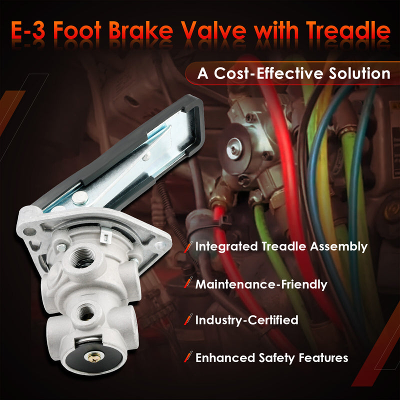 E3 KN22100 Single Circuit Foot Brake Control Valve For Haldex Bendix Automann