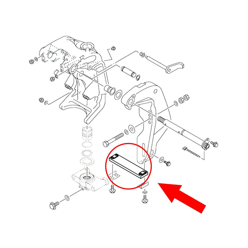 DURAFORCE 6AW 45251 00 00 Zinc Clamp Bracket Anode for Yamaha Outboard 150 425HP 2012 Up
