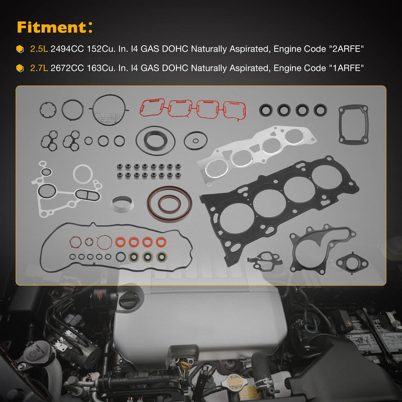 HS26562PT Head Gasket Set for Toyota Camry Highlander Scion RAV4 09 19 2.5L 2.7L