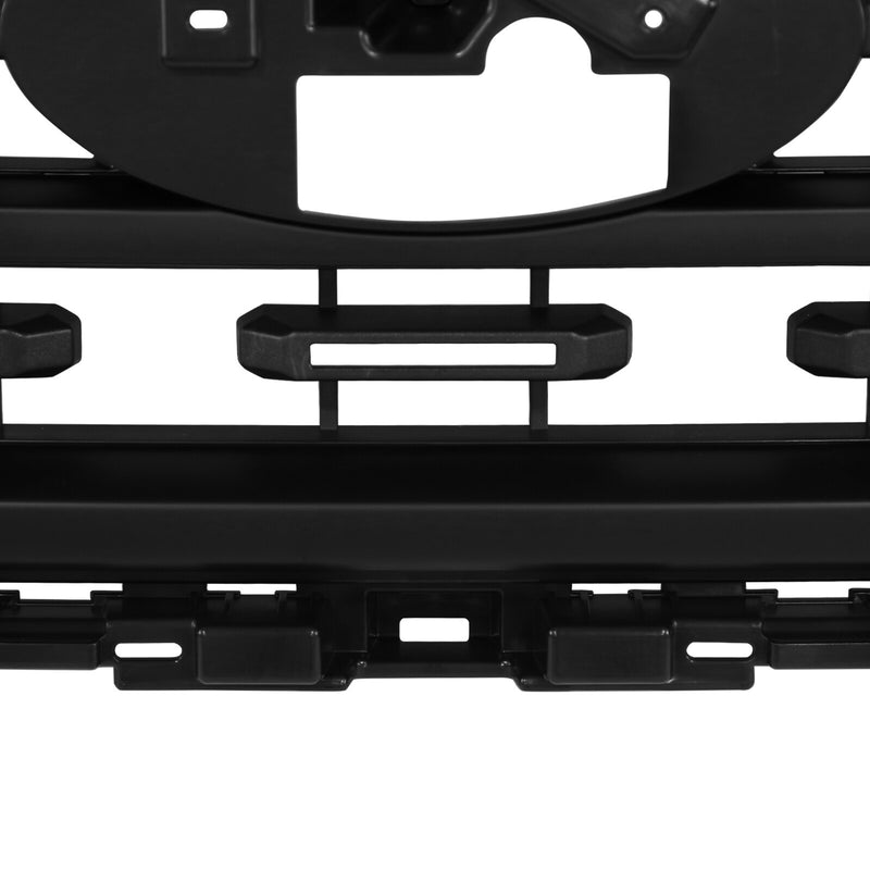 DURAFORCE Matte Black Front Bumper Upper Grill Grille For 2021 2022 2023 Ford F-150 XLT