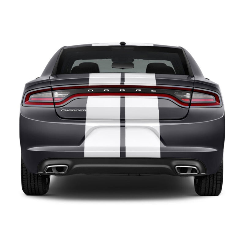 DURAFORCE 10 Inch Dual Vinyl Rally Stripes Racing Stripe Kit for Dodge Charger