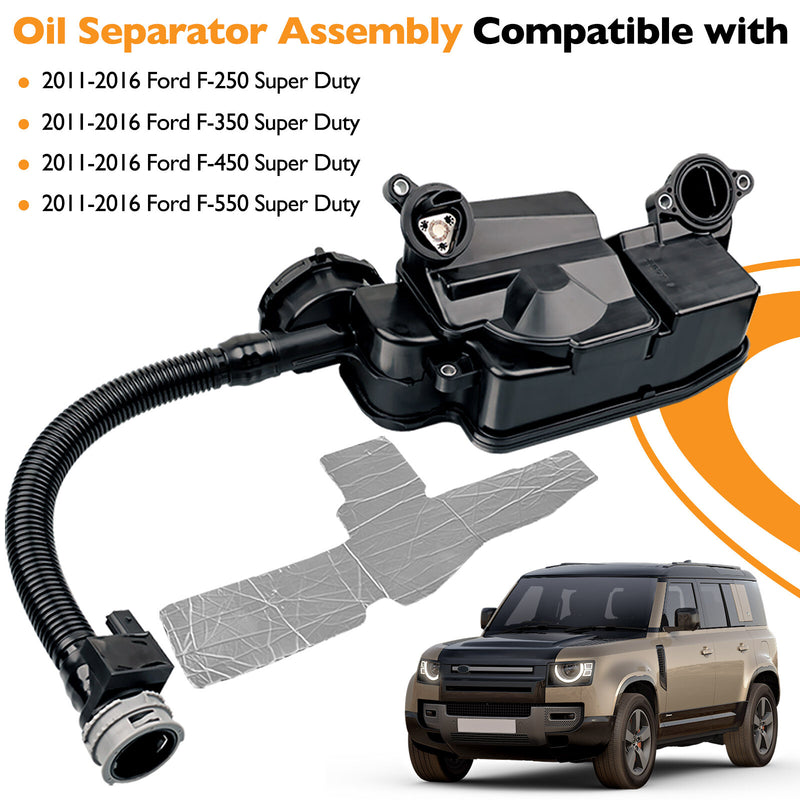 Crankcase PCV CCV Oil Separator Assy for Ford F250 F350 F450 6.7L Diesel 11 16