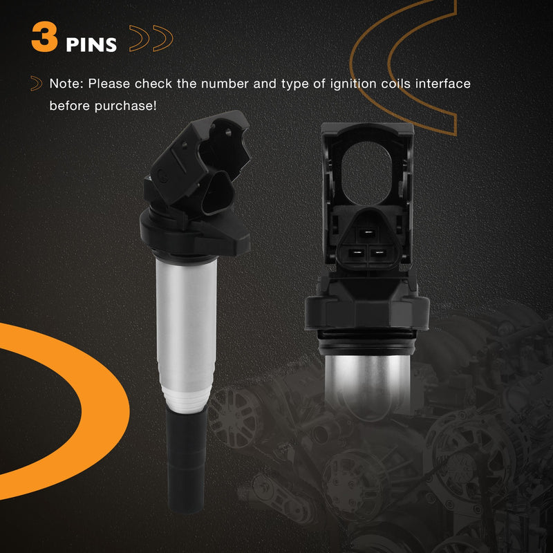 UF598 Ignition Coil Pack for Mini Cooper Countryman Paceman 07 16 1.6L L4 4 Pack