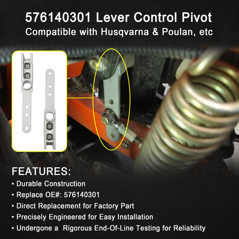 576140301 Lever Control Pivot Lawn Tractor Steering Part For Husqvarna Poulan 2X