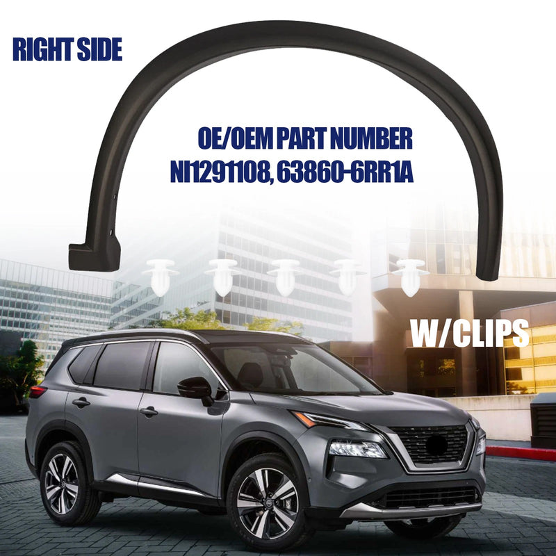 Fender Flare Molding Trim Right Passenger Side Front For Nissan Rogue 2021-2023