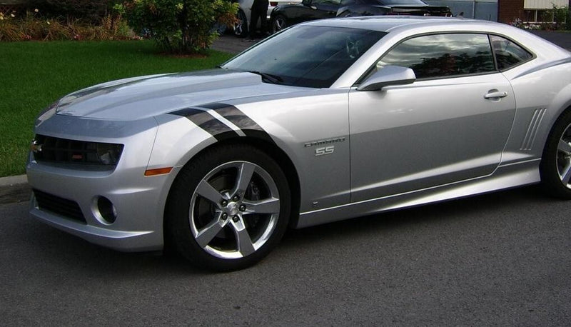 DURAFORCE 3 Dual Fender Stripe Hash Mark Decal Graphic Kit for Chevy Camaro
