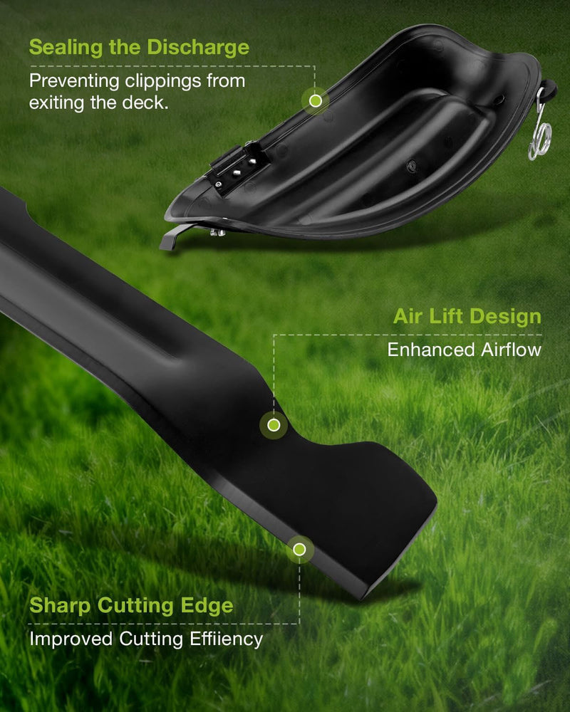 AB4200D AMP4200 Blades and Mulch Plug for EGO Power 42 Z6 Zero Turn Riding Mower