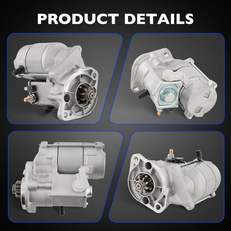 410-52302 Starter Motor 12V 1KW for Kubota L2050 L225 L2350 L235 Compact Tractor
