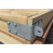 DURAFORCE Floating Dock Outside Corner Hinge Plate Male Heavy Duty Galvanized Steel