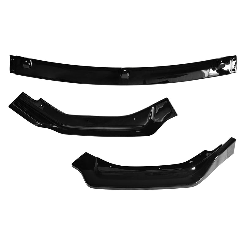 DURAFORCE Glossy Black Front Bumper Lip Splitter Chin For 2018-2024 Infiniti Q50 Luxe Base