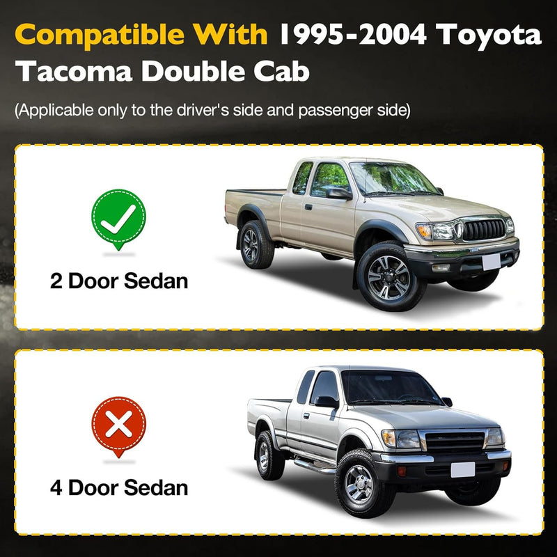 Front Weatherstrip Window Moulding Trim Seal Set for Toyota Tacoma 95 04 2 Piece