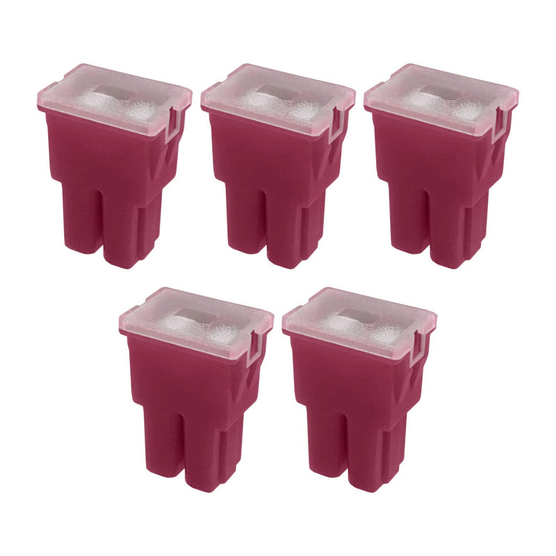DURAFORCE 30A Straight Female Fuse Cartridge FLF PAL Auto Link for Car Truck RV SUV 5pk