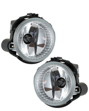 DURAFORCE For Subaru Forester 2009-2013 Front Clear Fog Light & Fog Lamp Cover Trim Ring