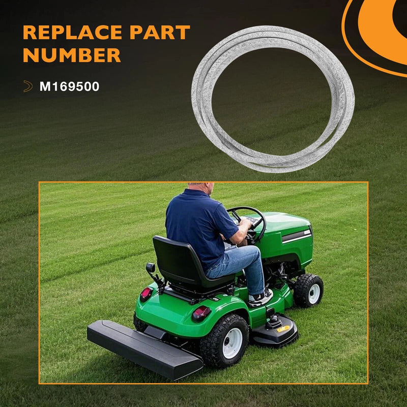 M169500 48in Lawn Mower Deck Drive Belt For John Deere X330 X350 X354 X370 X380