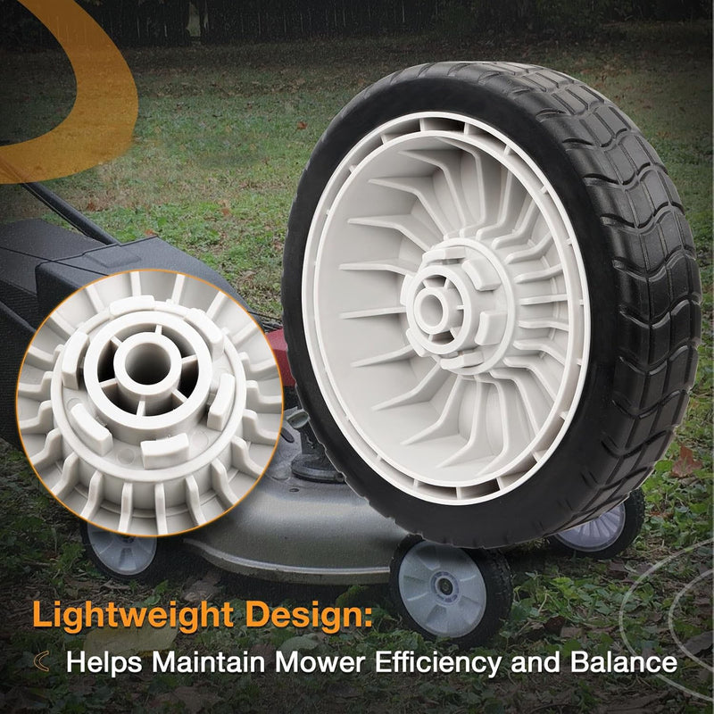 42710VE2M02ZE 8 Inch Lawn Mower Rear Wheel for Honda HRR216 HRS216 HRT216 2 Pack