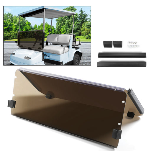 DURAFORCE For 1985 1995 Yamaha G2 G9 Tinted Fold Down Golf Cart Windshield Windscreen