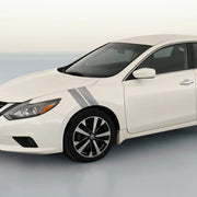 DURAFORCE 4 Inch Dual Fender Stripe Hash Mark Decal Graphic Kit for Nissan Altima